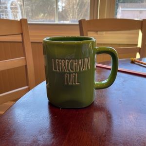 Rae Dunn green Leprechaun fuel mug